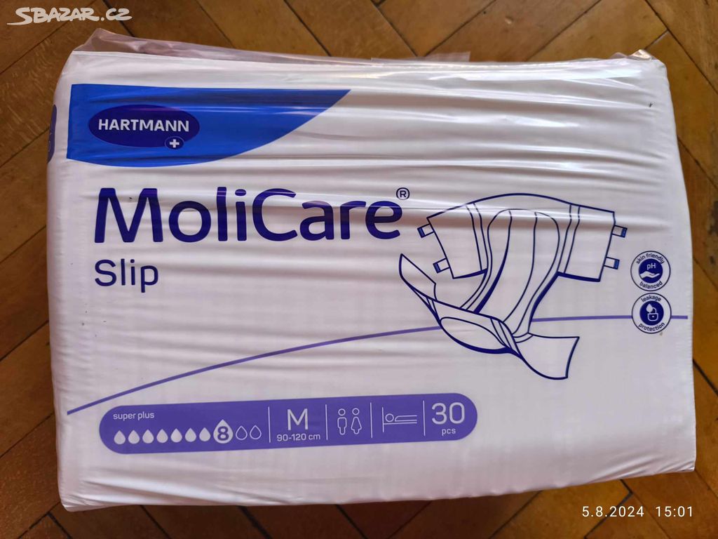 Plenky MoliCare Slip Super Plus M - 8D 90-120 cm