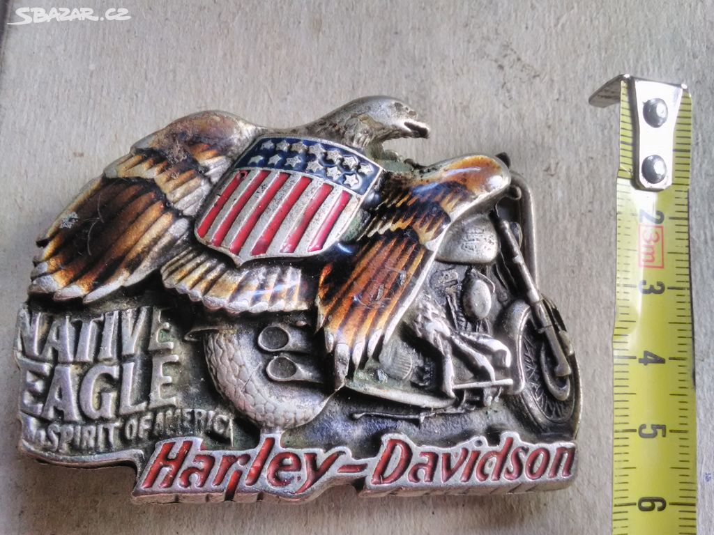 Opasková spona Harley Davidson-Native Eagle