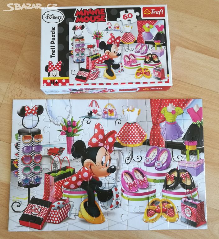 Puzzle Minnie Mouse 60 dílků Trefl