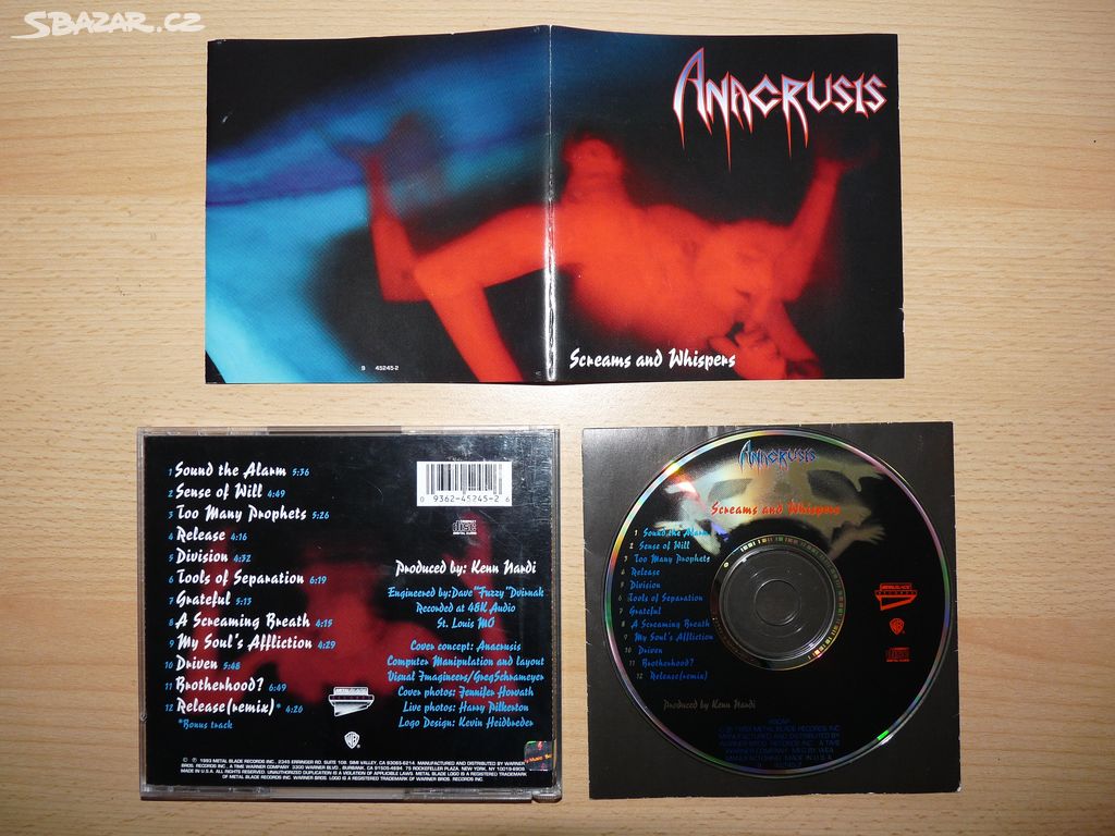 prodám CD ANACRUSIS-Screams and Whispers 1993 RARE