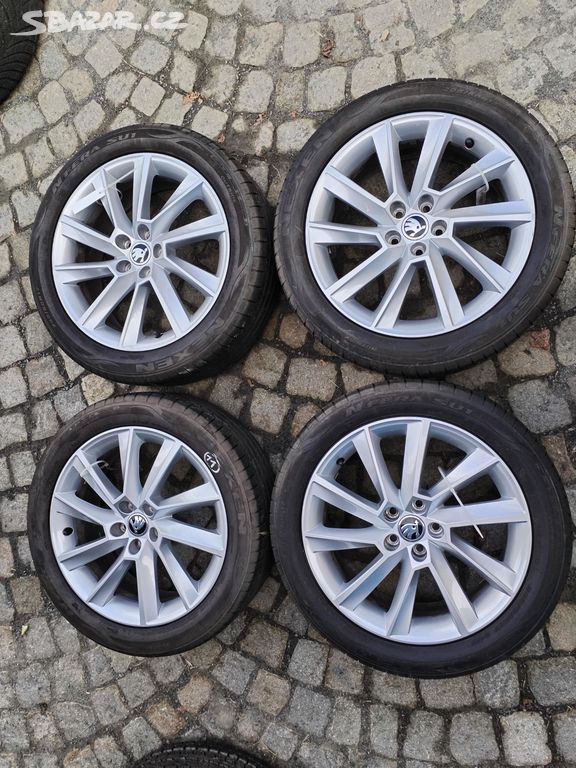 SKODA SCALA al. disky 5x100 R17 + 205/50 R17 leto