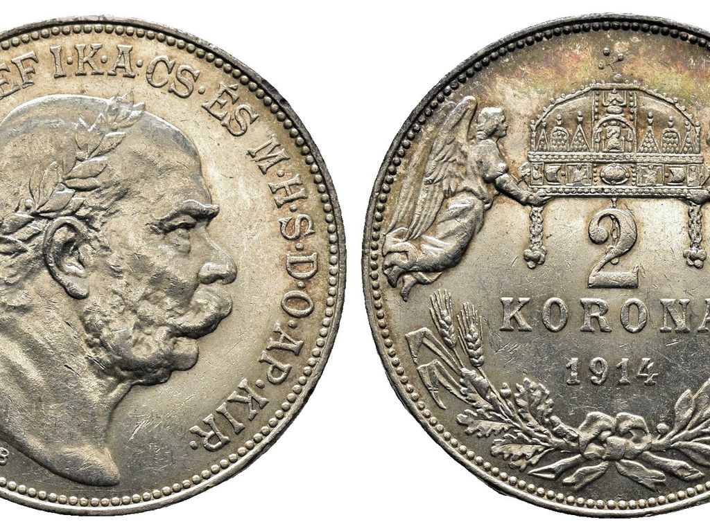 2 koruny 1914 KB R!!, František Josef I.