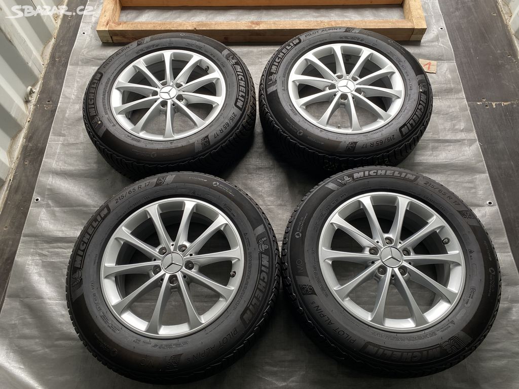 17 alu kola org. Mercedes 5x112 mm, TPMS, 4ks