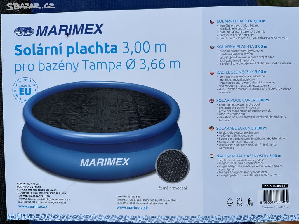 Solární plachta Marimex 3m