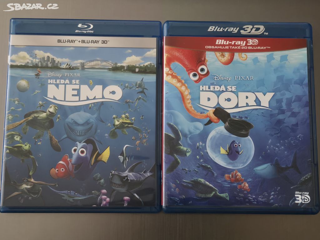 HLEDÁ SE NEMO + DORY 2D+3D (4 BD, CZ dabing)