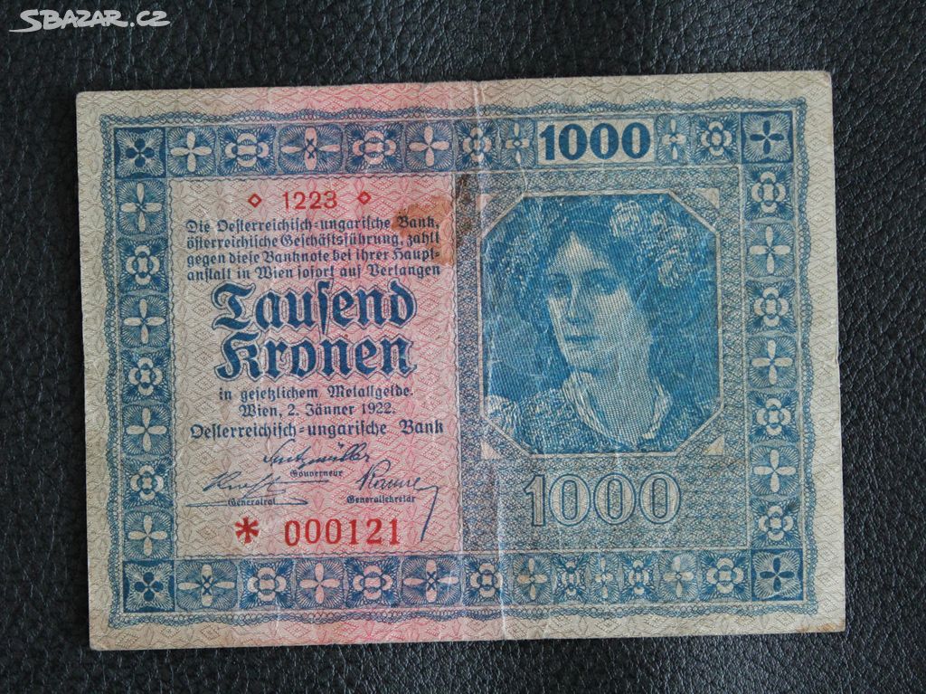 Rakousko 1000 Korun 1922