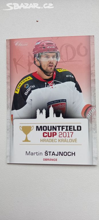 hokej.karta Martin Štajnoch 2017 Mountfield HK