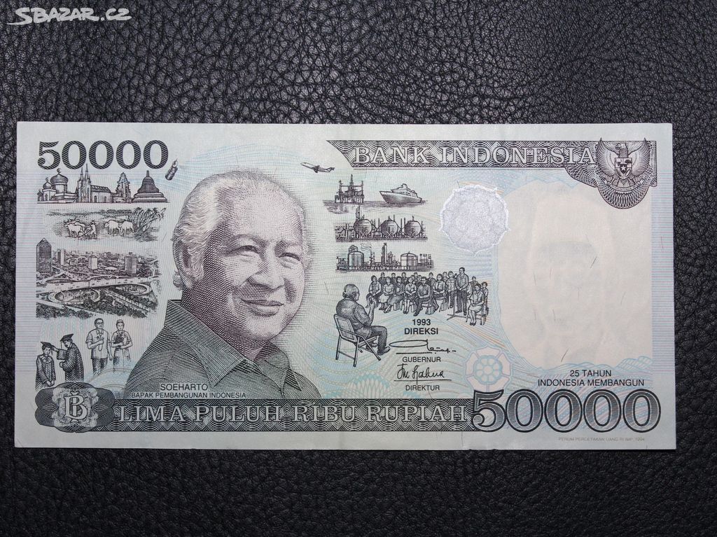 Indonésie 50000 Rupií 1993