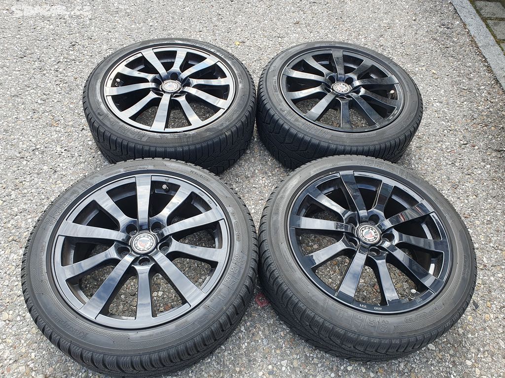 Alu kola 5x112 r17 7j et46 zimni pneu 205/50/17