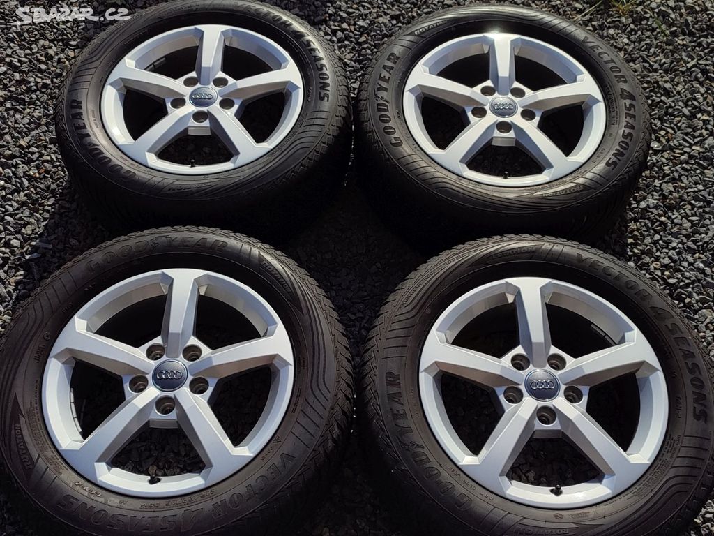 Originál ALU kola AUDI 16" 5x112 ET43 pneu 215/6