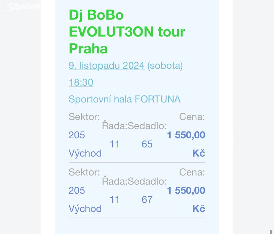 Lístky na DJ BOBO