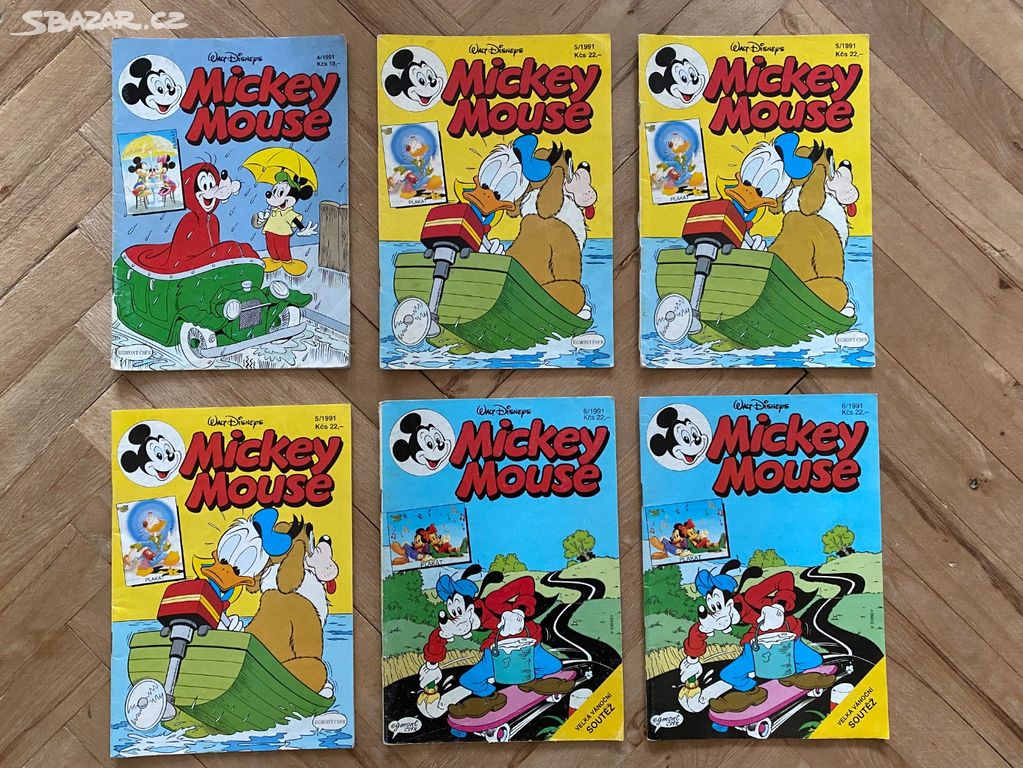 Komiksy Mickey Mouse r. 1991