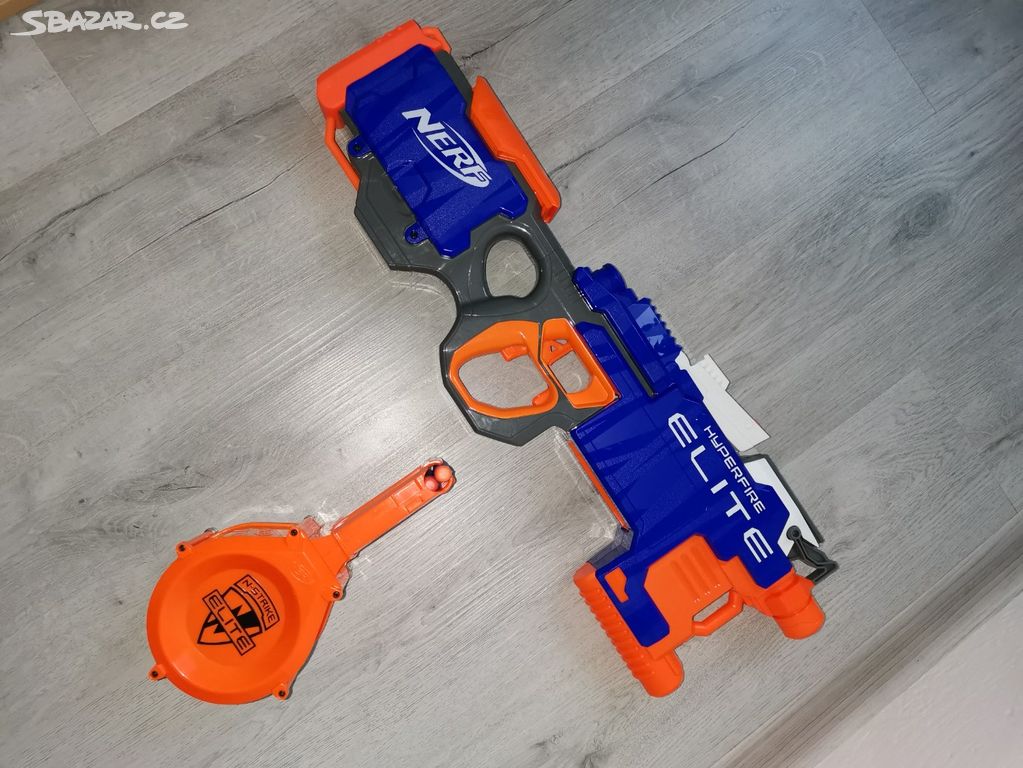 NERF Hyperfire Elite + N -Strike bubnovy zásobník