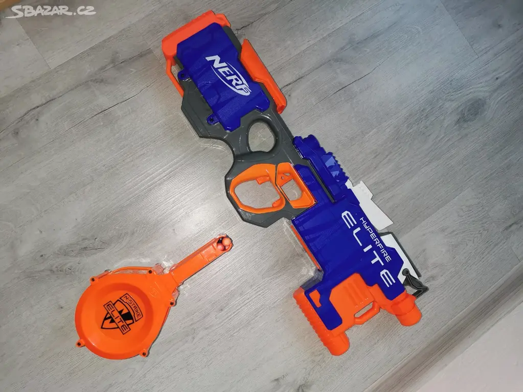 Hyperfire Car NERF Hyperfire Elite + N -Strike bubnovy zásobník - Praha 11 - Bazar ...