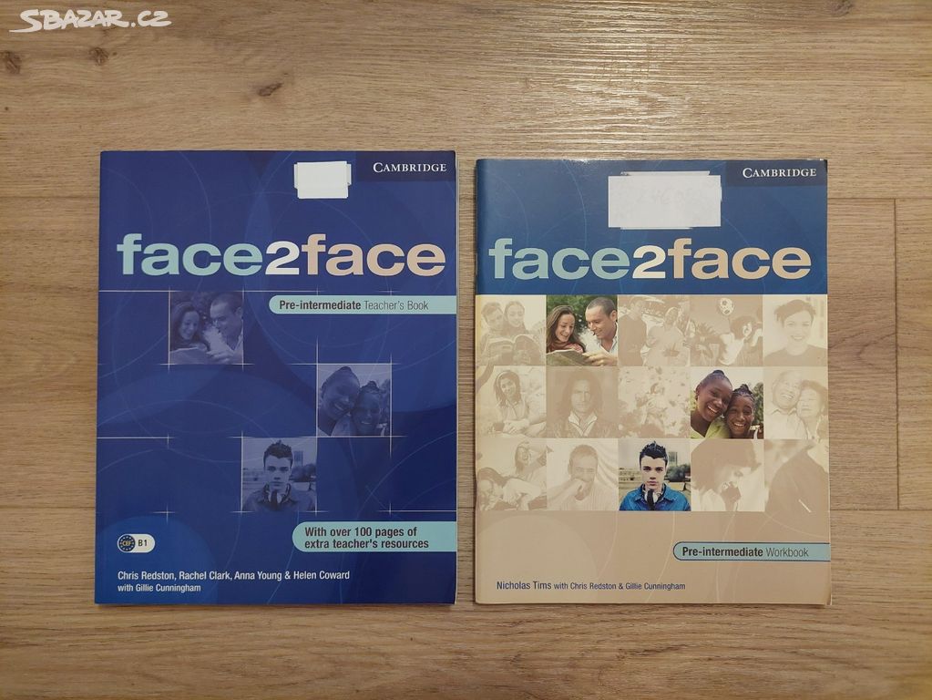 2x Učebnice AJ, FACE2FACE, učebnice + prac. sešit