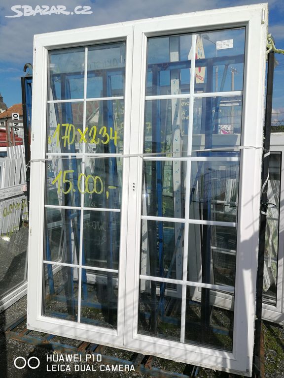 Dveře - okno Francouzské dvoukřídlové