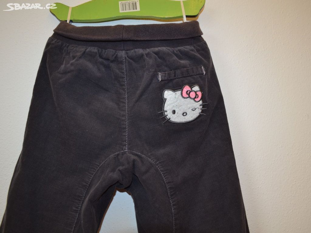 Zateplené kalhoty s Hellou Kitty vel.92