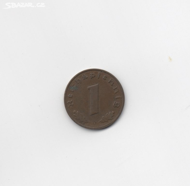 Mince Německo 1 říšský fenik 1937 D