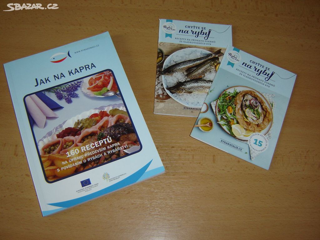 Recepty na sladkovodní ryby - kuchařky - 3 ks