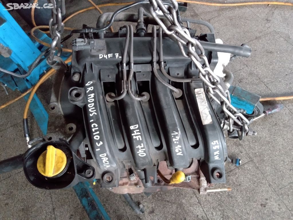 Motor Renault  MODUS, CLIO III 1.2i  55kW kód  740