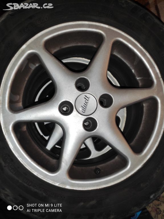Sada 15" alu kol na Citroën Peugeot + pneu