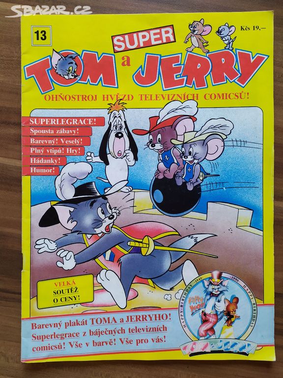 Komiks Super Tom a Jerry č. 13, včetně plakátu