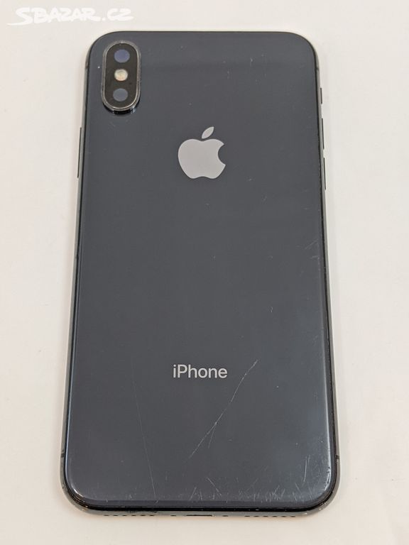 Zadni kryt iPhone X black - original kompletni.