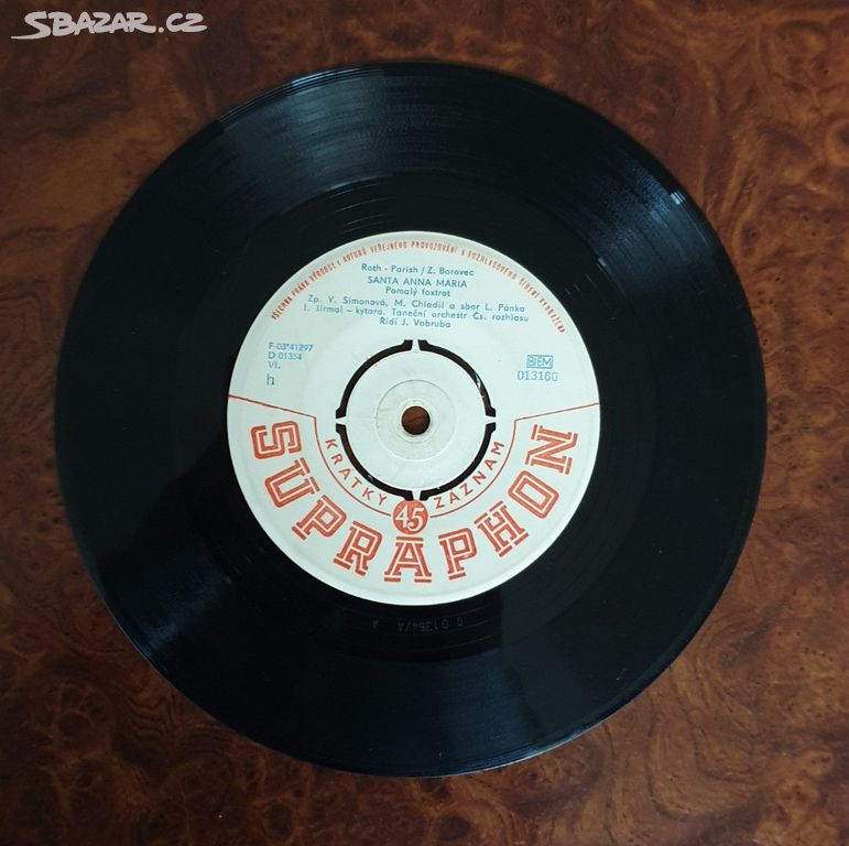 SP singl-gramofonové vinylové desky - Matuška