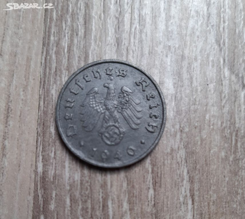 Stará mince 10 Reichspfennig 1940 A