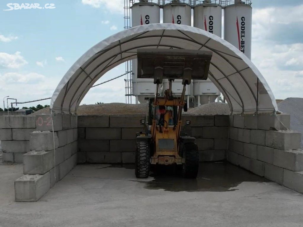 Plachtové přístřešky na lodní kontejnery 10x6 m