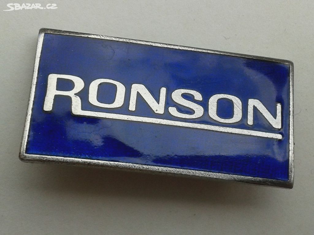 Luxusní odznak RONSON - nádherný smalt - zapínací