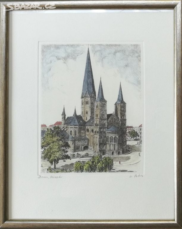 W.PETERS - "Bonnská katedrála" - Bonn Münster