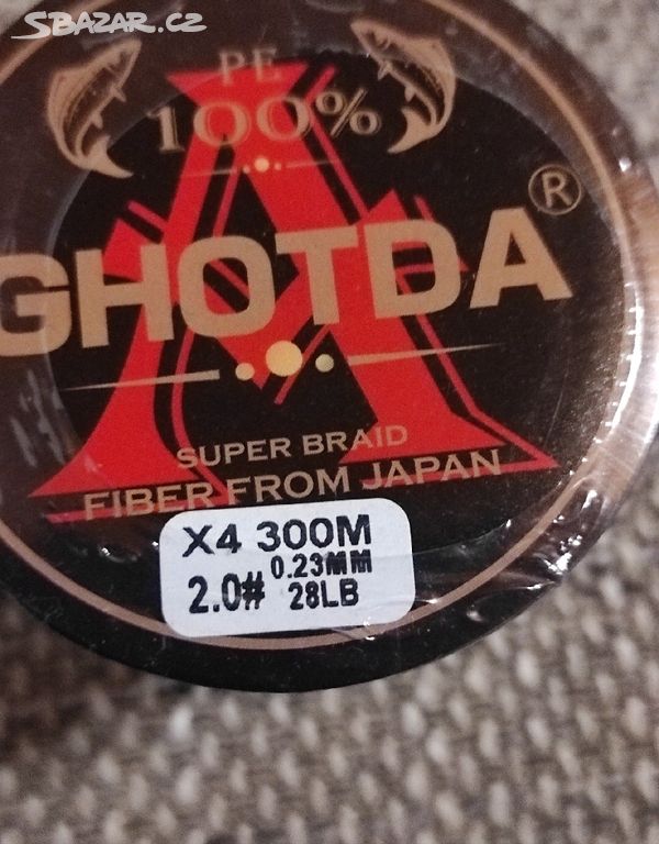 Rybářská pletená šňůra Ghotda 300m/0.23mm