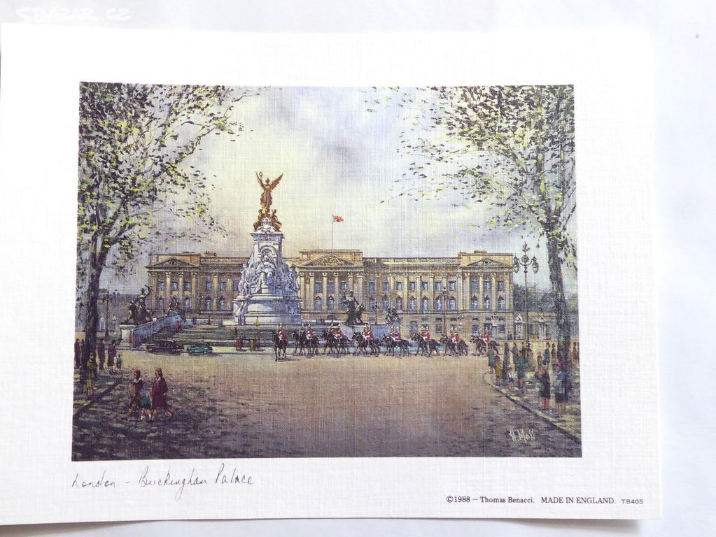 180c_Obraz, Londýn, Buckinghamský palác, H.W. Moss