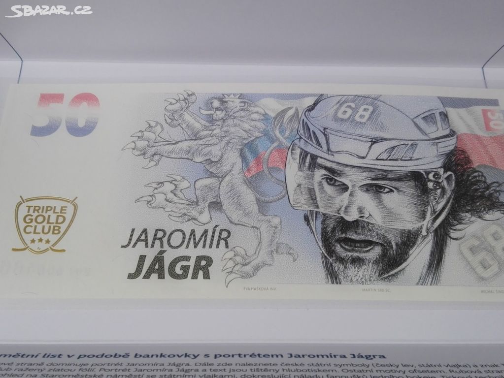 JAROMÍR JÁGR - Pamětní bankovka