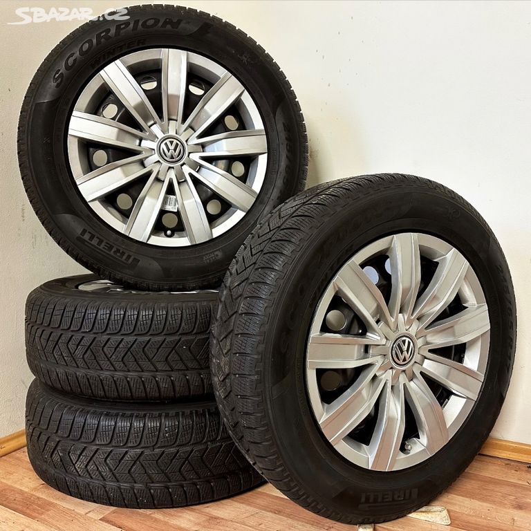 VW TIGUAN 5x112 R17 ET38+ZIMNÍ 215/65R17 6,5/6mm