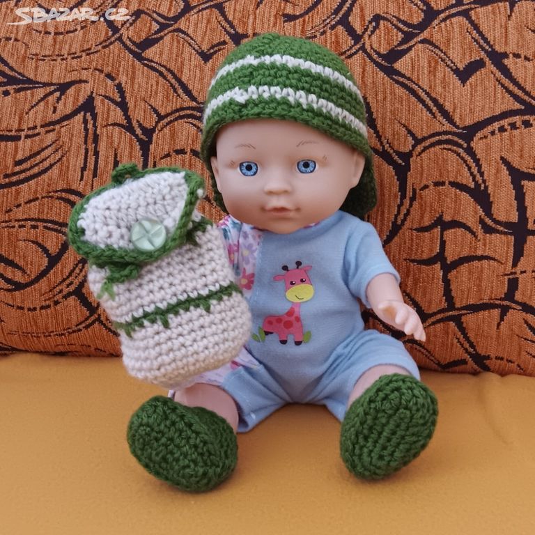 BABY Born 30cm - háčkované doplňky pro panenku