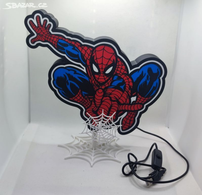 Prodám novou světelnou dekoraci Spider-Man.