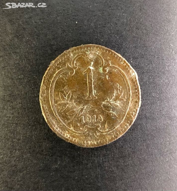 Mince  halíř  Ra-Uh 1914