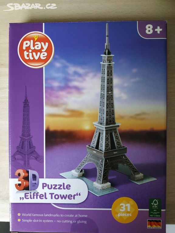 Eiffelova věž 3D puzzle