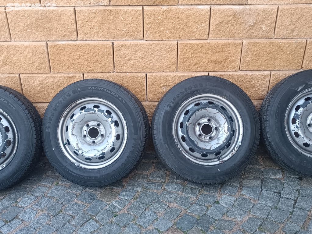 16" plechové disky Mercedes,205 65 R16 C,zimní 9mm