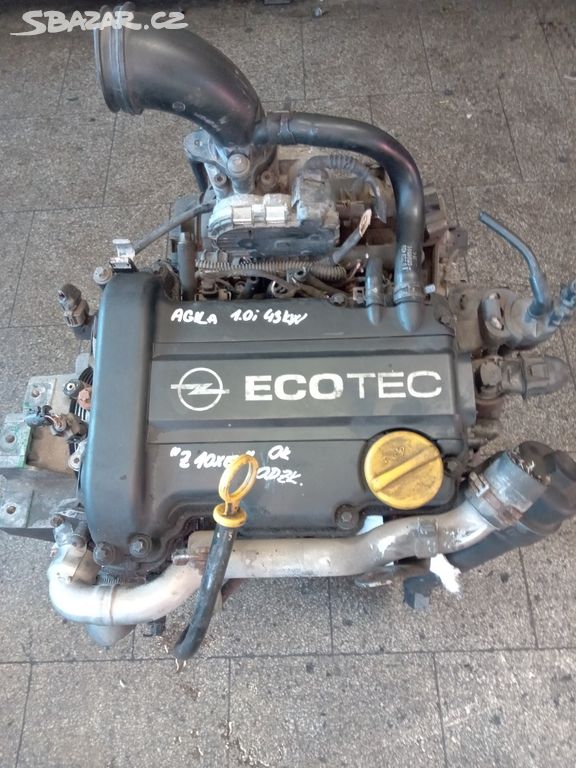 Motor Opel AGILA 1.0i 12V 43kW kód Z10XE