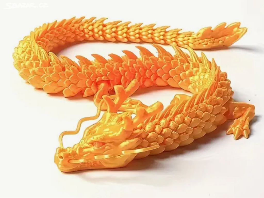 Pohyblivý drak 3D tisk 30 cm