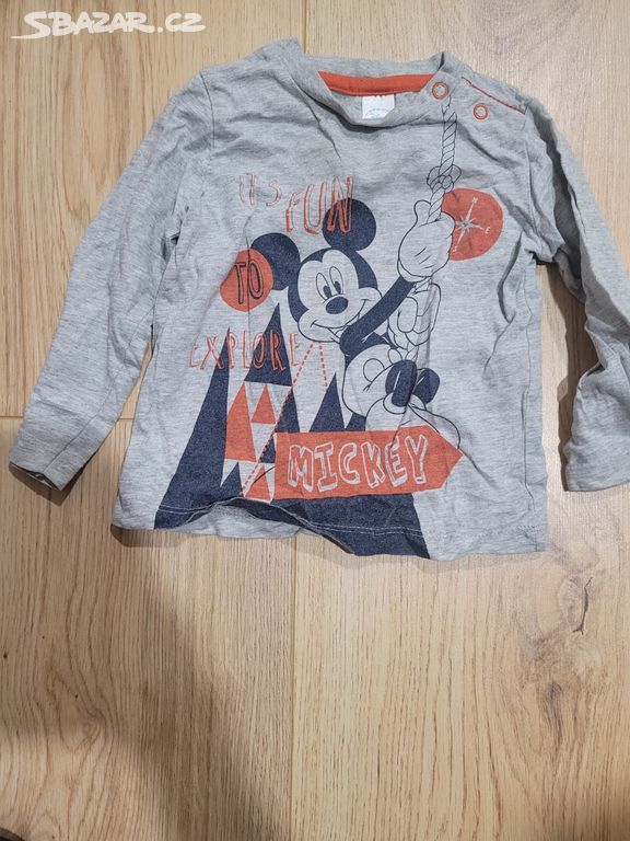 Tričko s dlouhým rukávem Mickey  Mouse 80