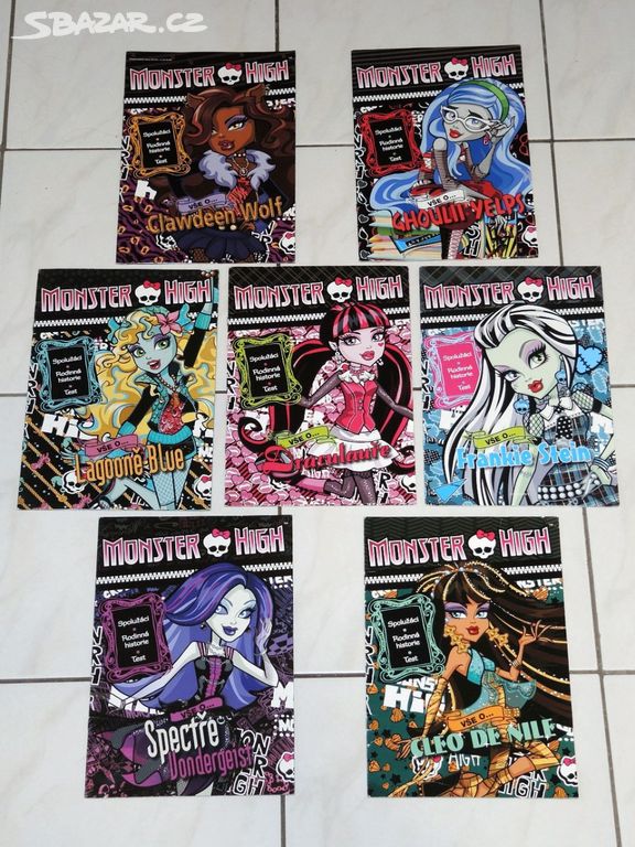 Prodám 7 čísel časopisu Monster High z roku 2013