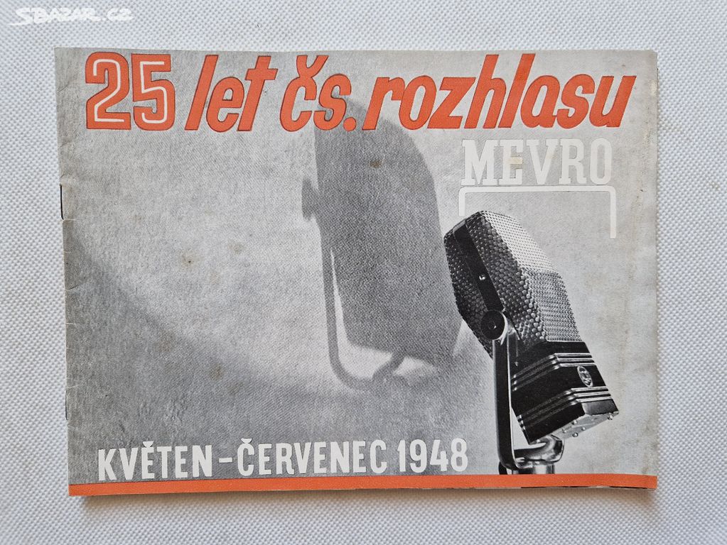 Reklamní brožurka - 25 let čs. rozhlasu 1948 Mevro