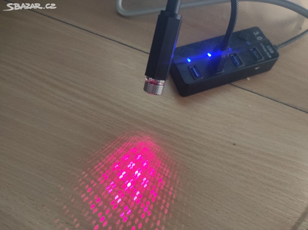 nový auto USB Střešní LED Atmosféra - červené