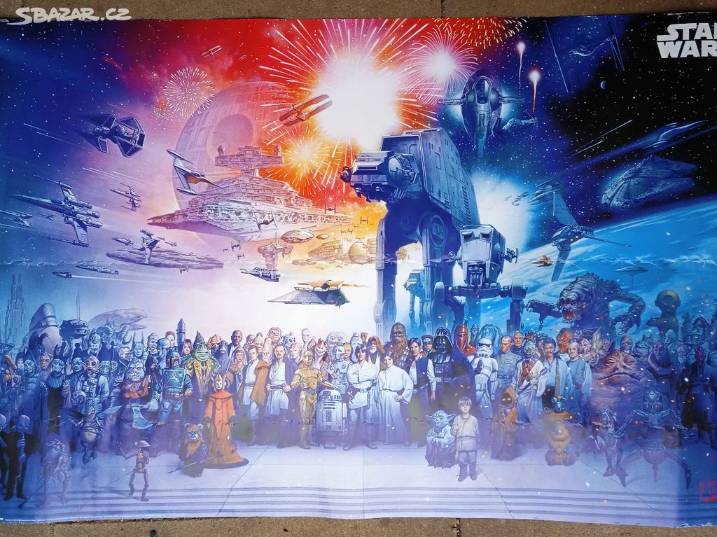 Filmový plakát Star Wars - Unikátní velkoformátový
