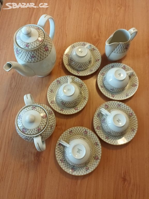 Porcelánová čajová souprava starožitná
