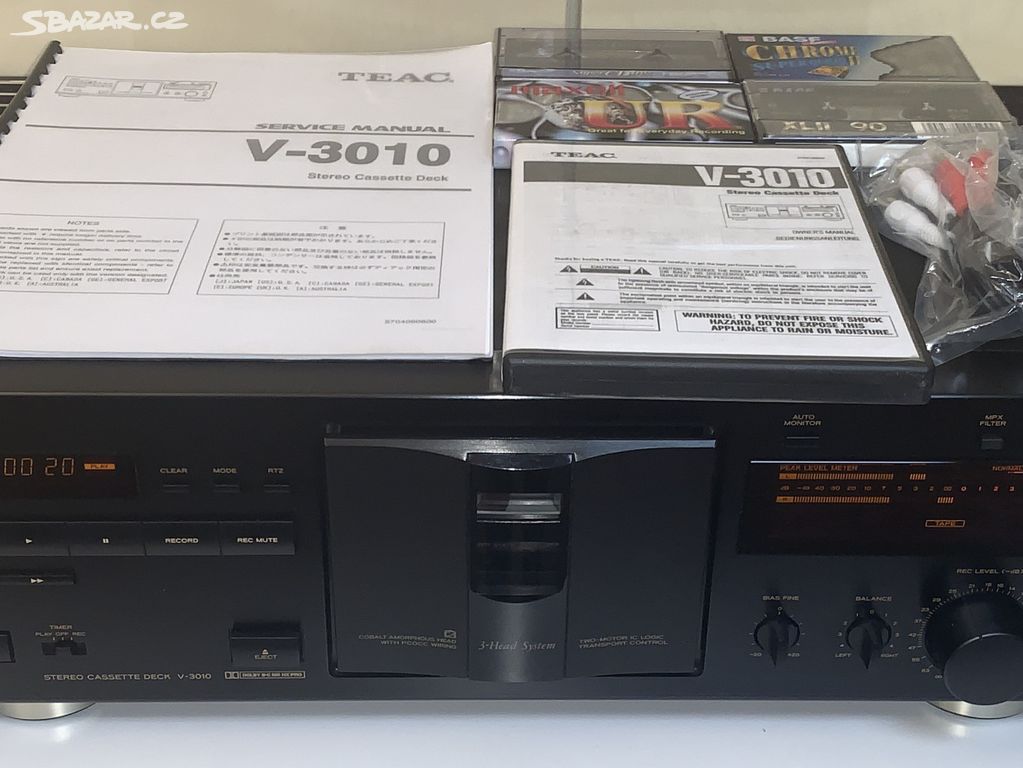 TEAC V-3010 Stereo Cassette Deck/3Head/Dolby B-C